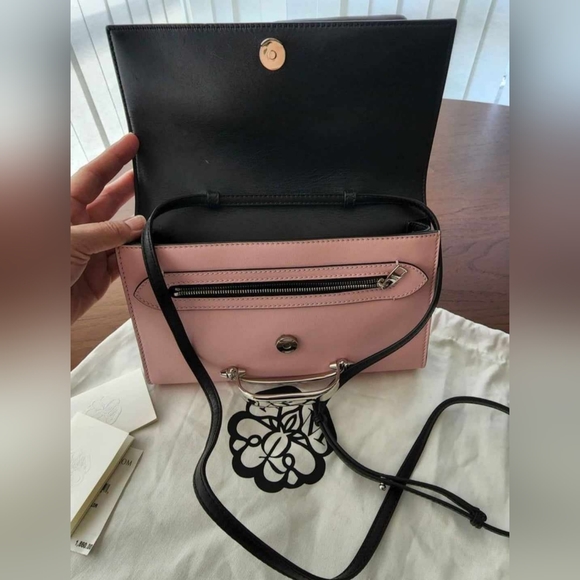 Alexander McQueen Black & Pink The Story Crossbody Bag Small - Like New W/ Tags! - Picture 6 of 9